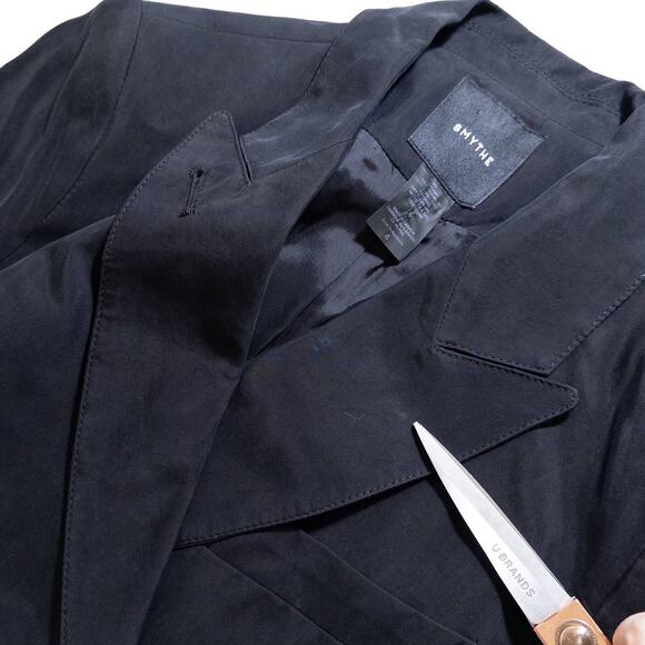 Smythe DB Tuck-In Blazer Double Breasted in Black Size 4 Super Soft Revolve - Picture 14 of 16